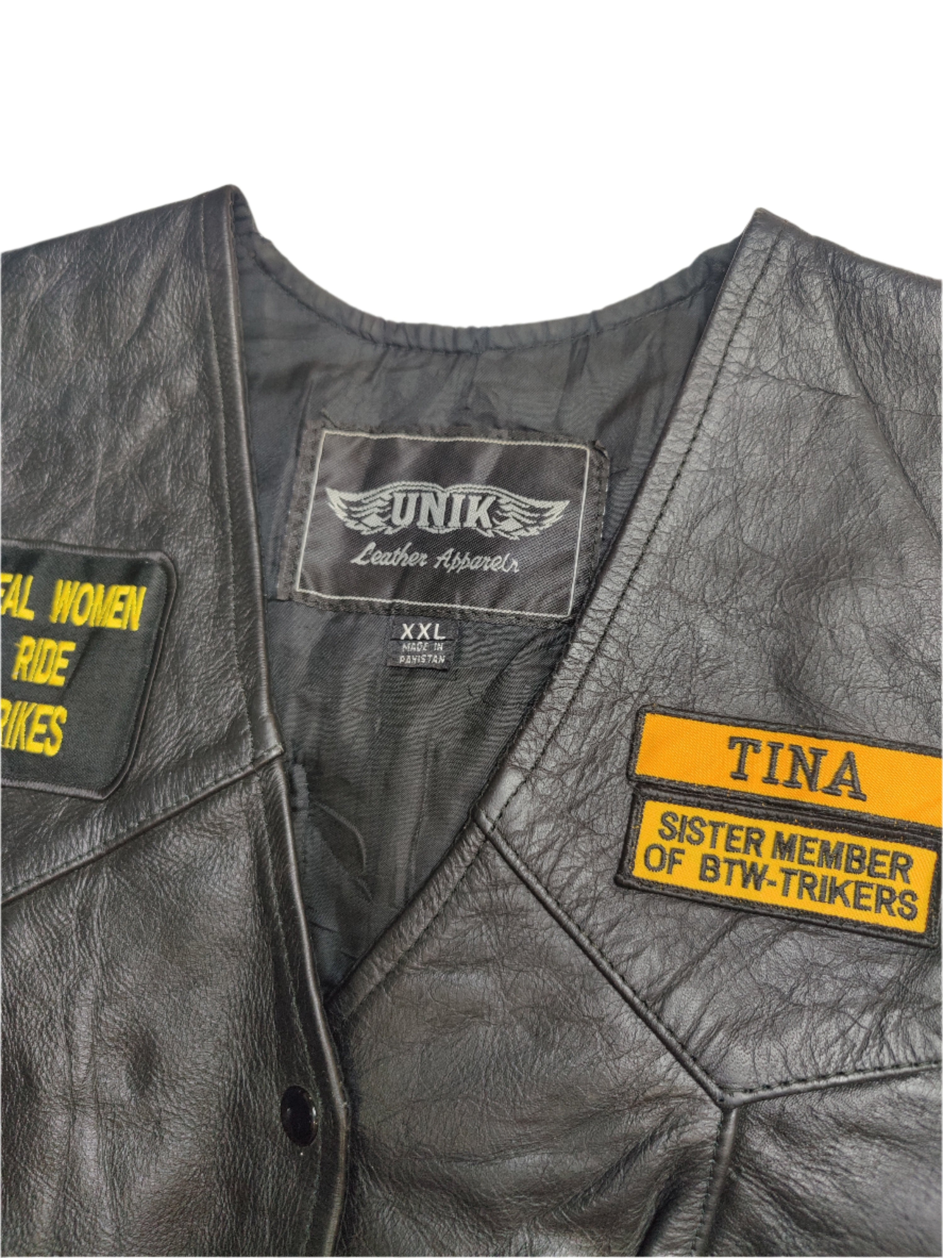 Leather Ladies Trike Vest - 16