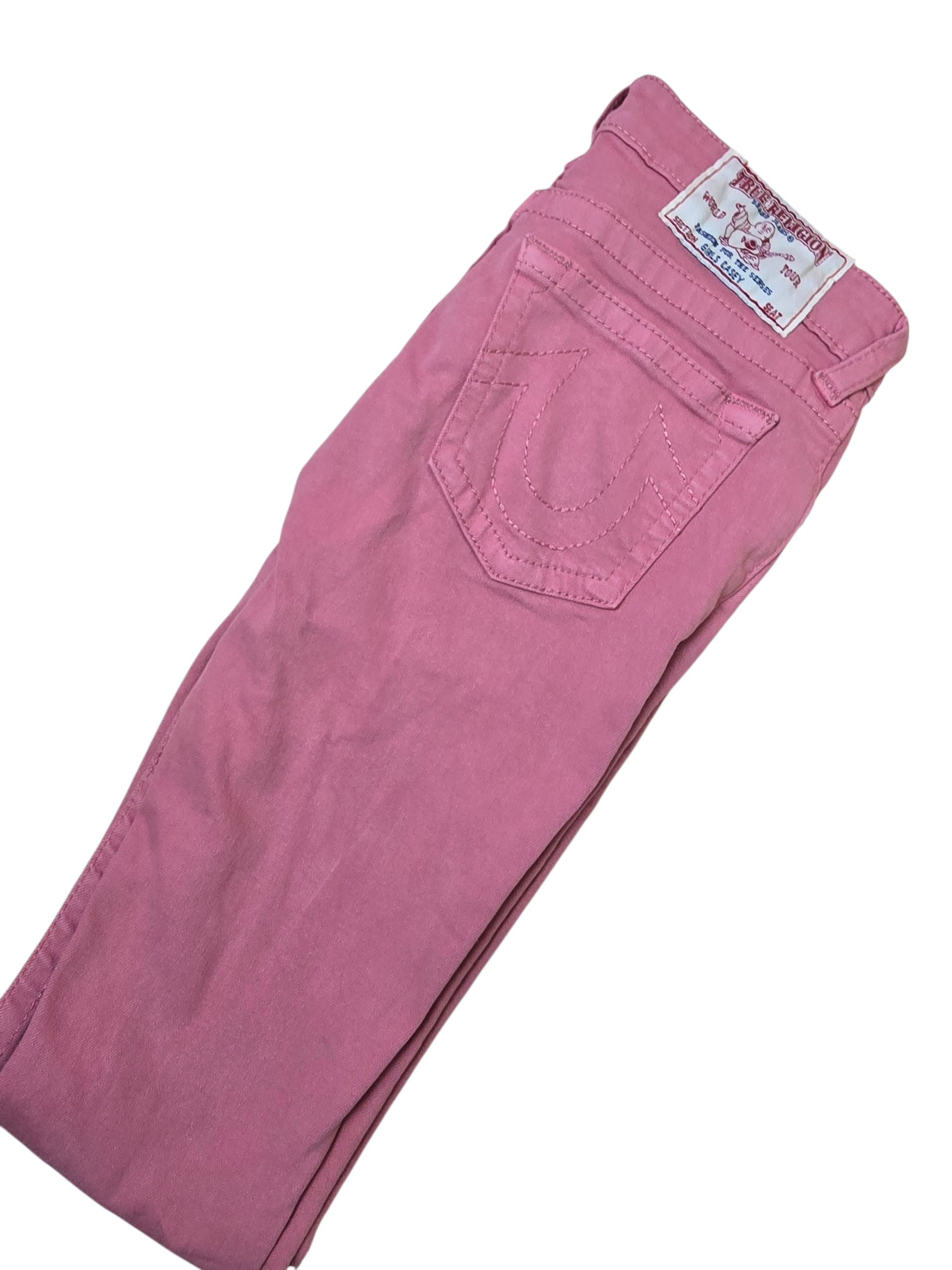 True Religion Girls Casey Pink Jeans - Age 10