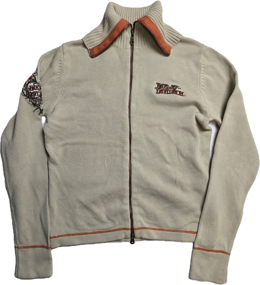 Harley Davidson Turtle Neck Zip Up Sweater - 10