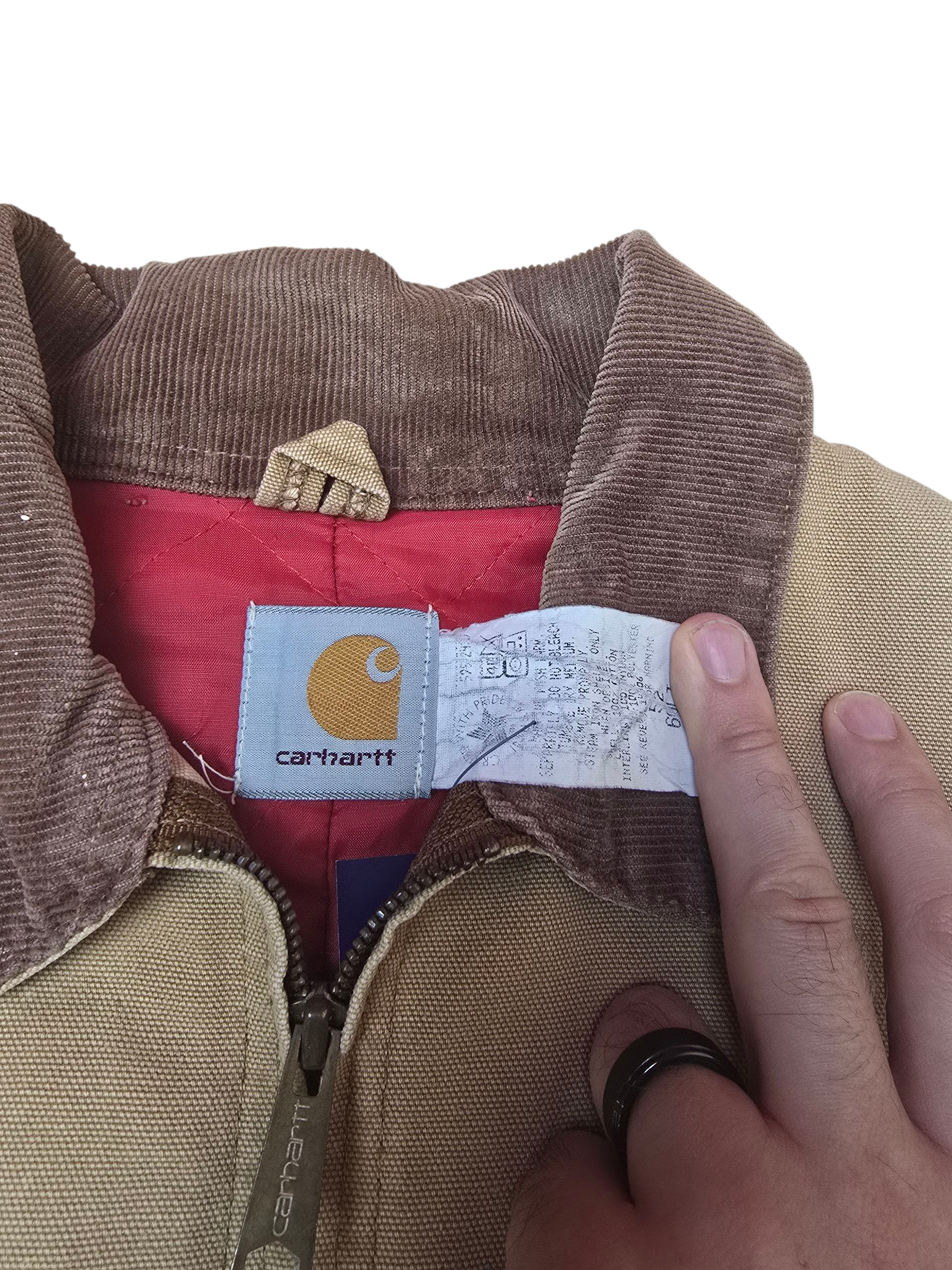 Carhartt Detroit 80s Light Brown Workwear Jacket 6QLJ - Large