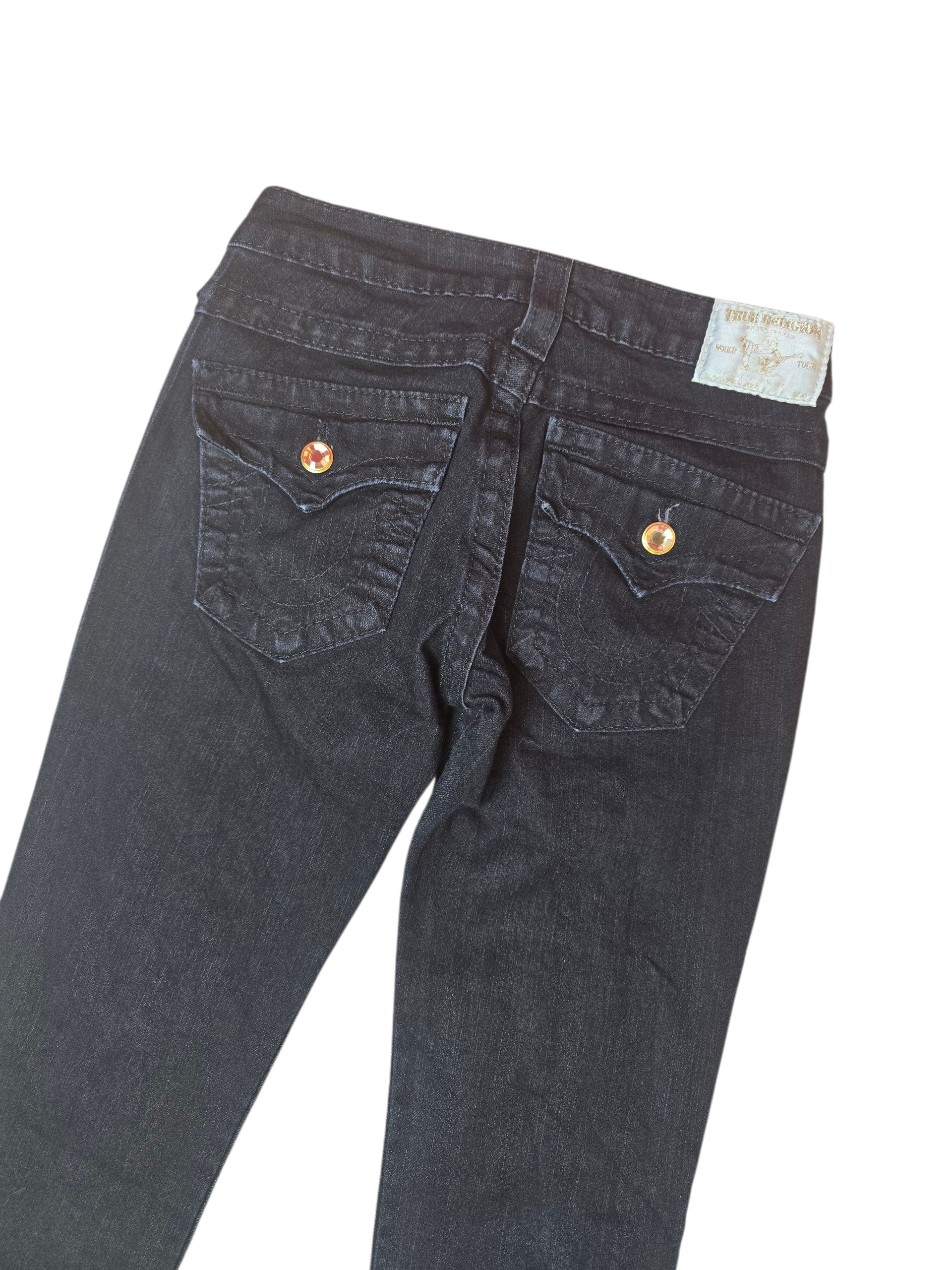 True Religion Disco Julie Dark Crystal Jeans - W23 L32