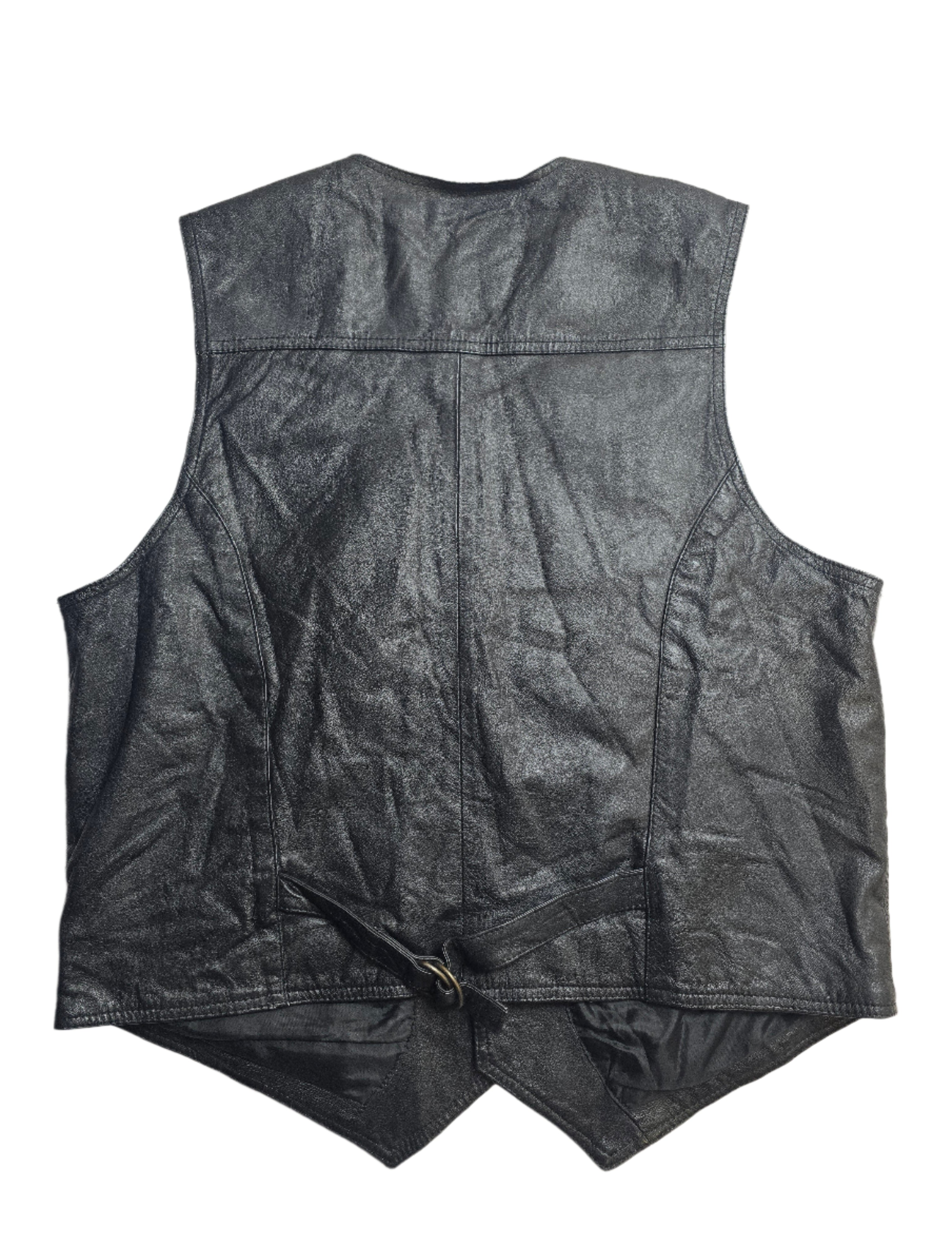 John Gee Leather Vest - Medium