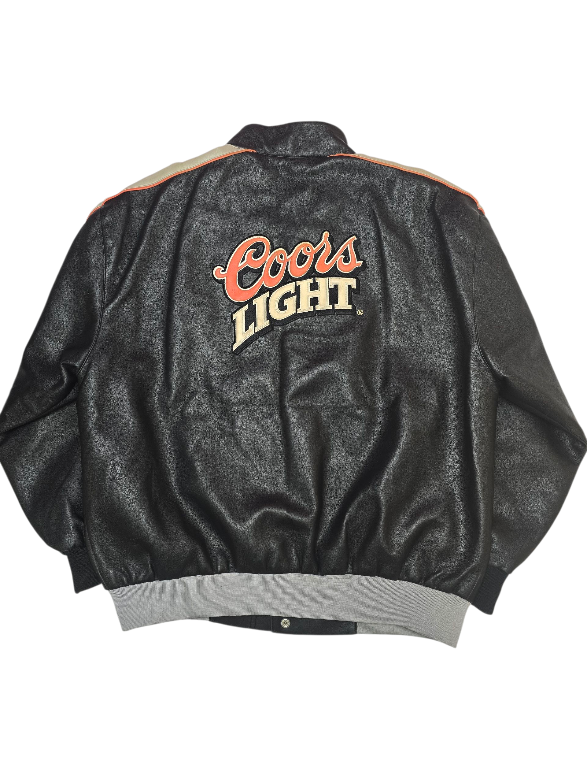 NASCAR Sterling Marlin Coors Lite Faux Leather Jacket - Medium