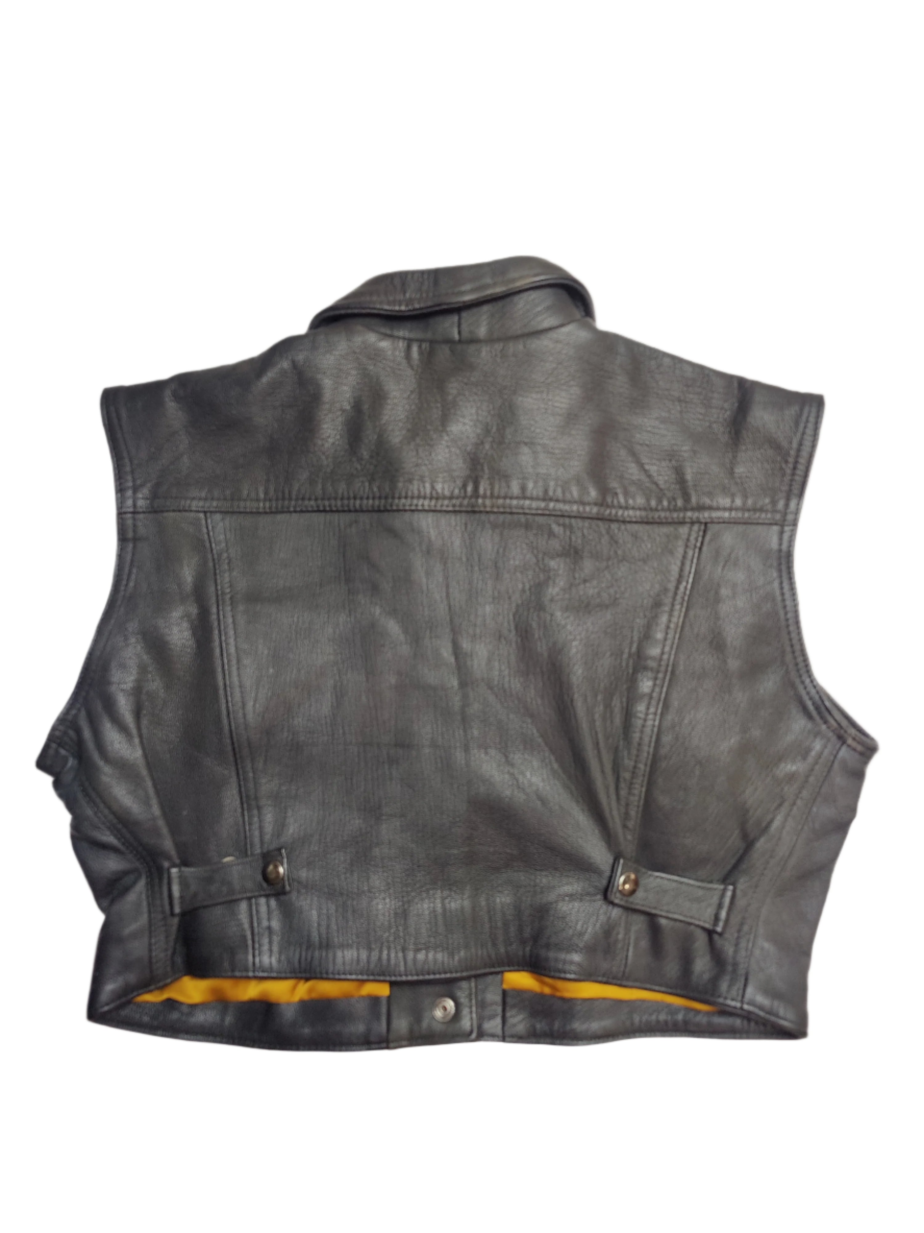 Leather Vest Cropped - 14