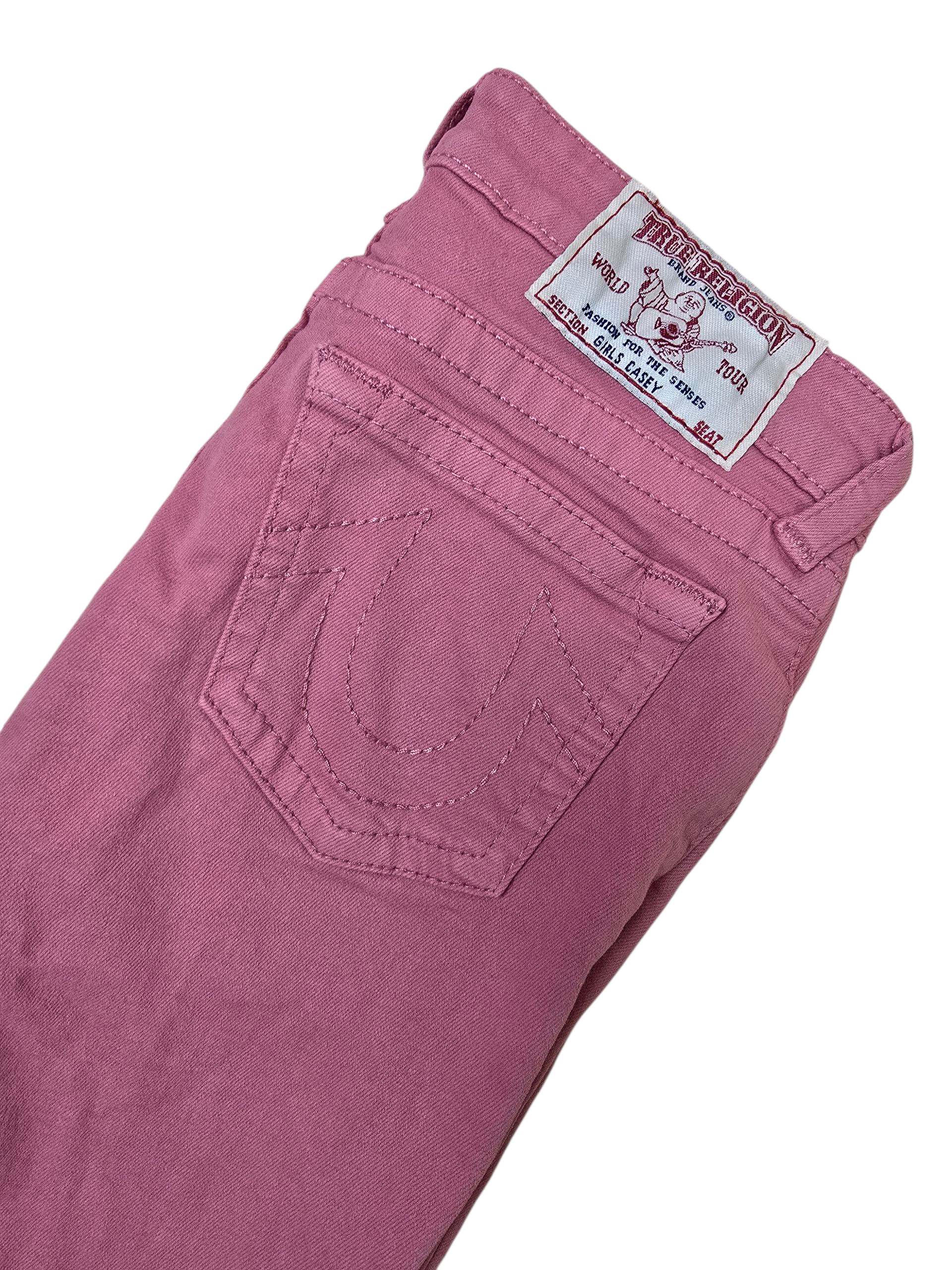 True Religion Girls Casey Pink Jeans - Age 10