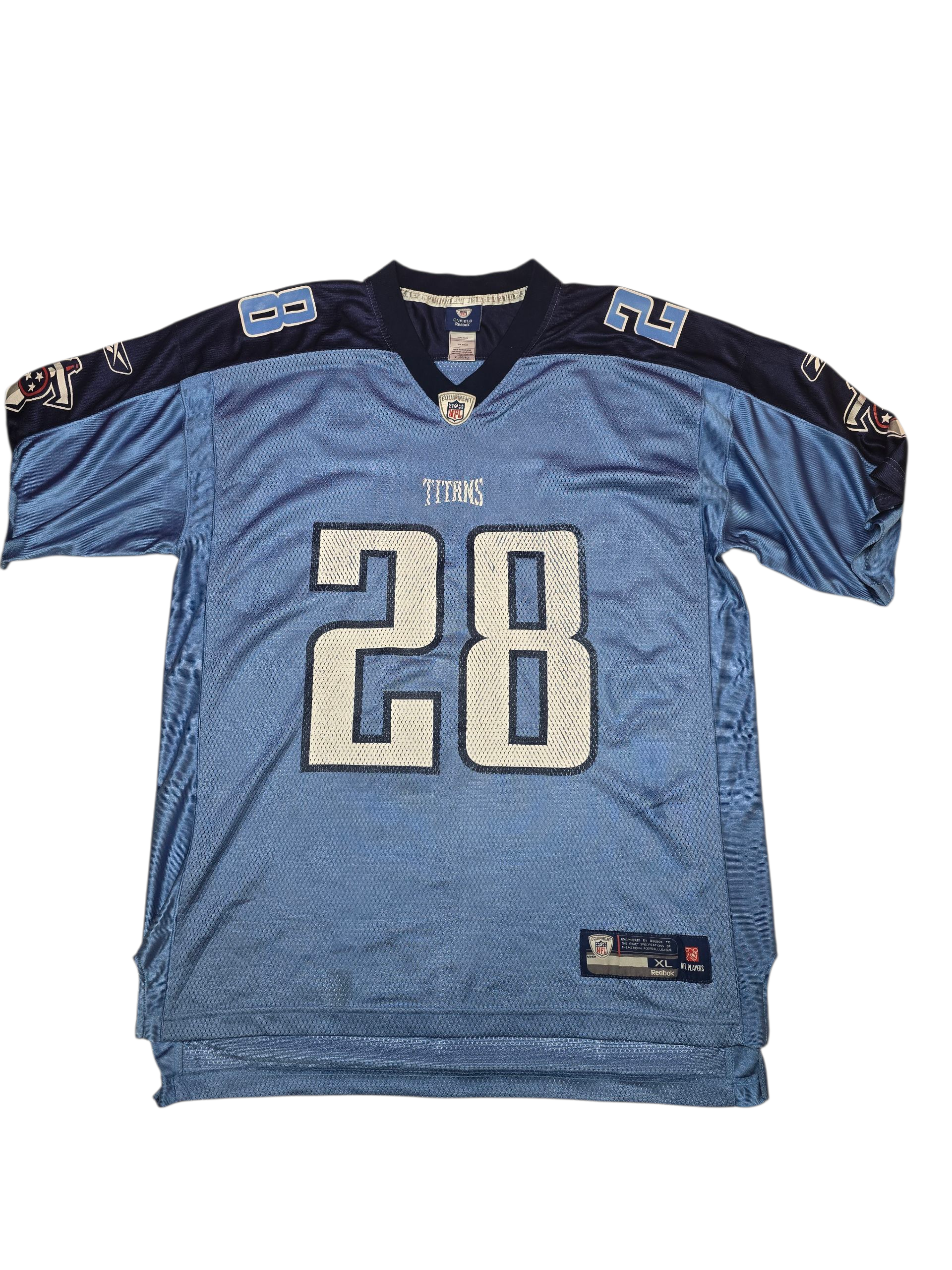 NFL Tennessee Titans Johnson #28 Reebok Jersey - XL