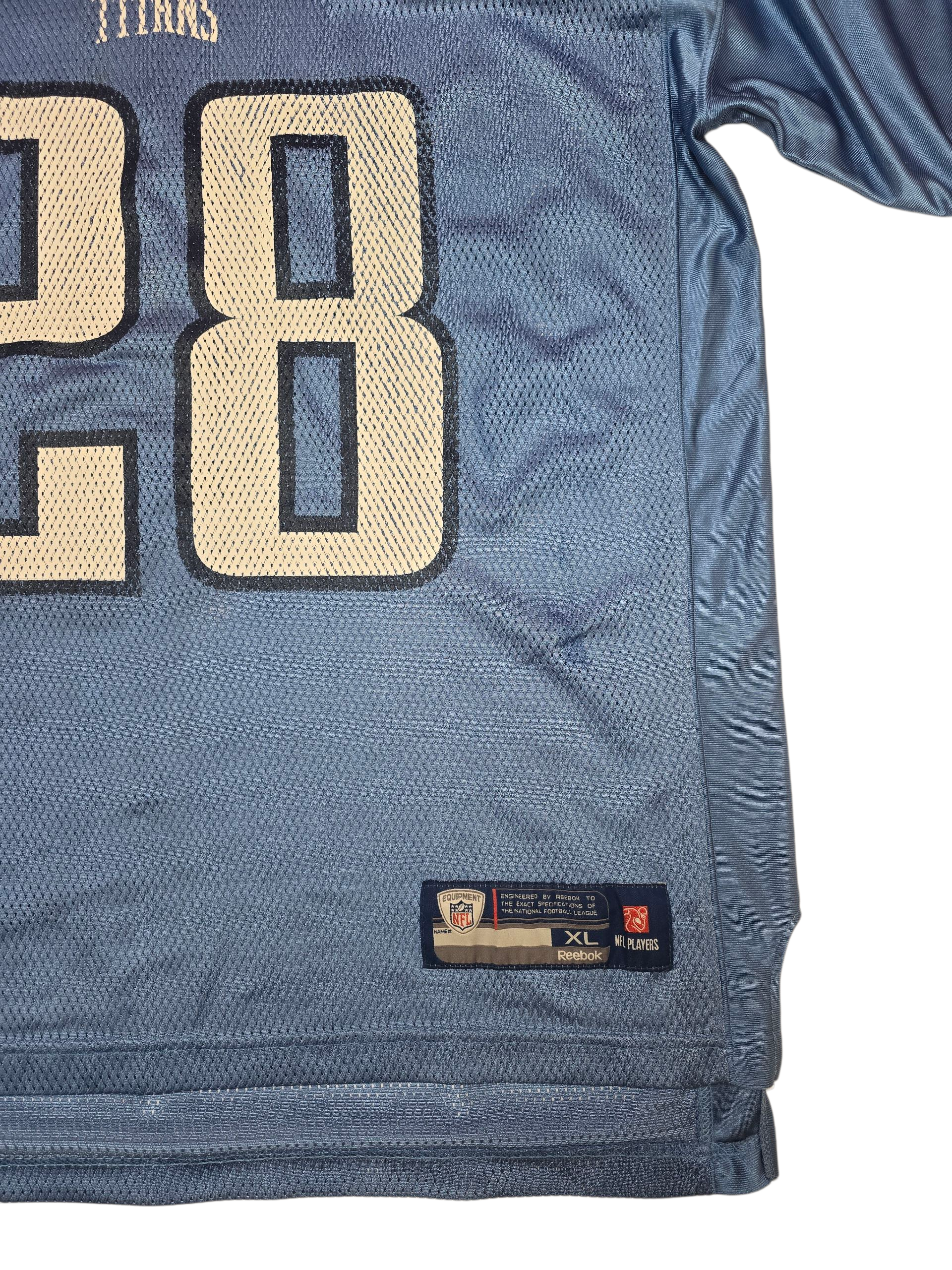 NFL Tennessee Titans Johnson #28 Reebok Jersey - XL