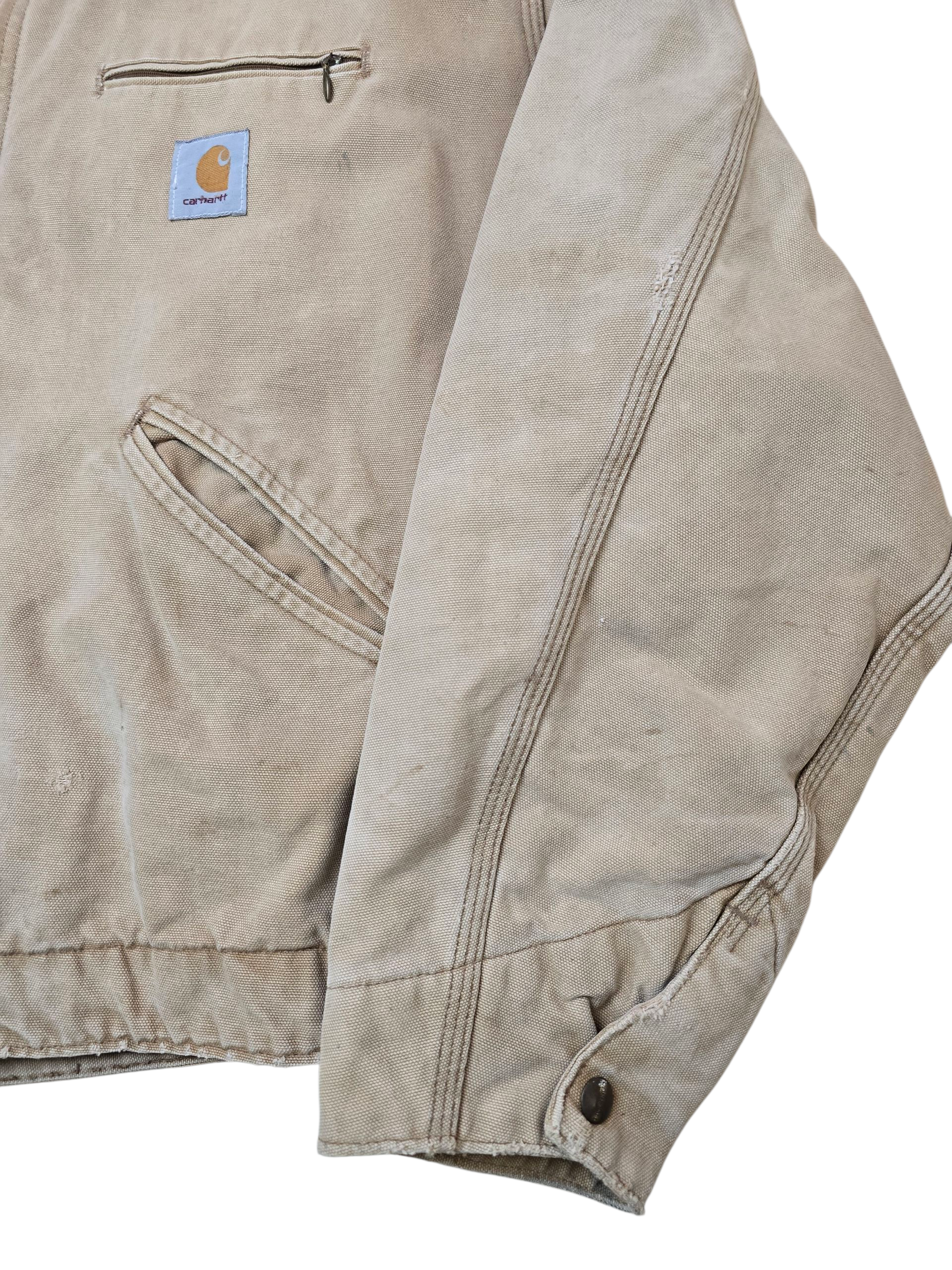 Carhartt Detroit 80s Light Brown Workwear Jacket 6QLJ - Large