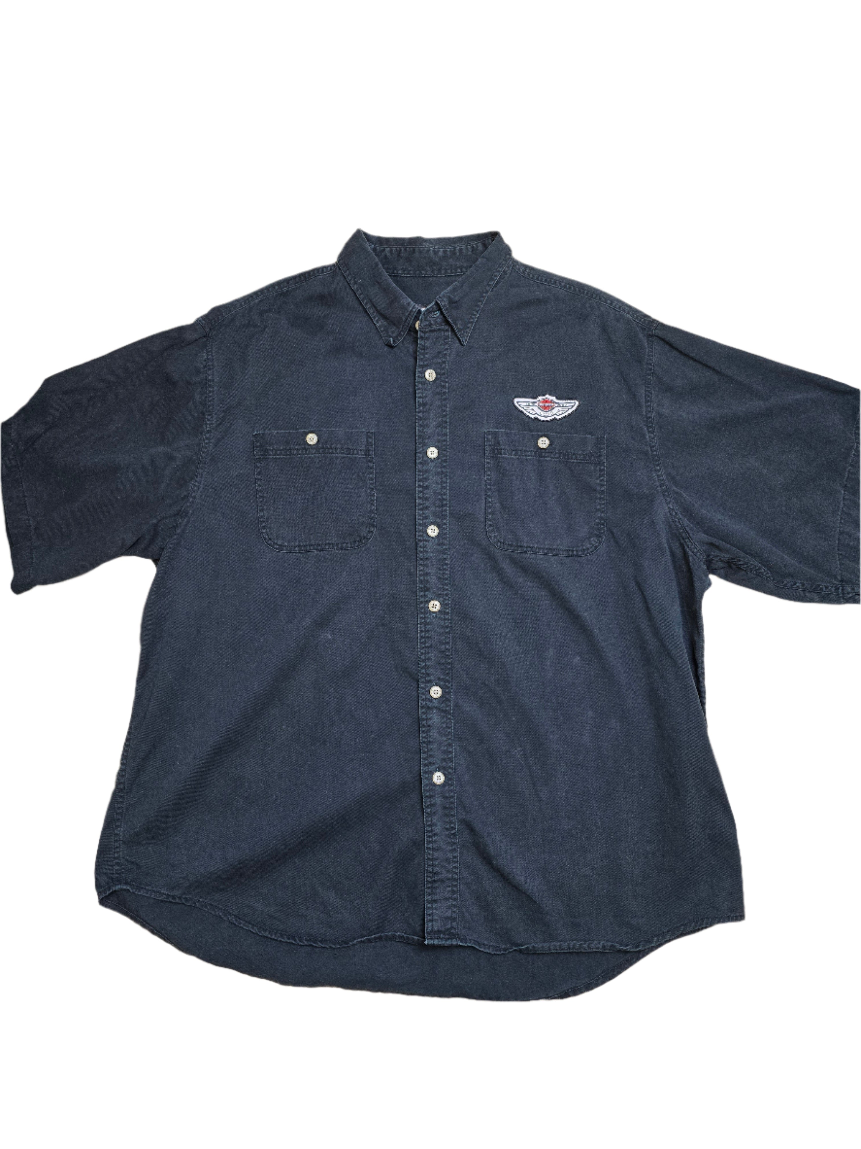Harley Davidson Black Denim Shirt - 2XL