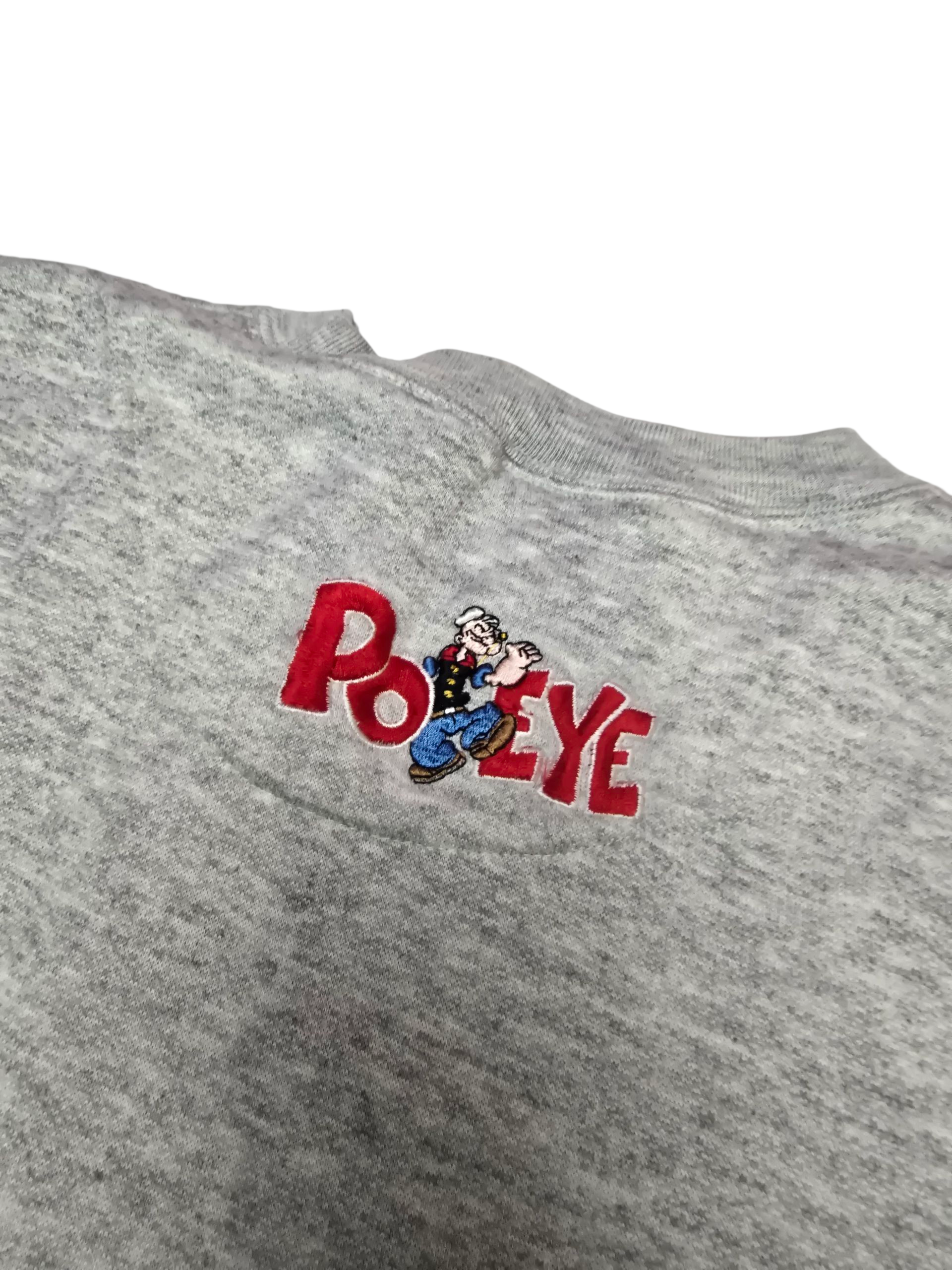Popeye Toon Time Grey Sweatshirt - Large