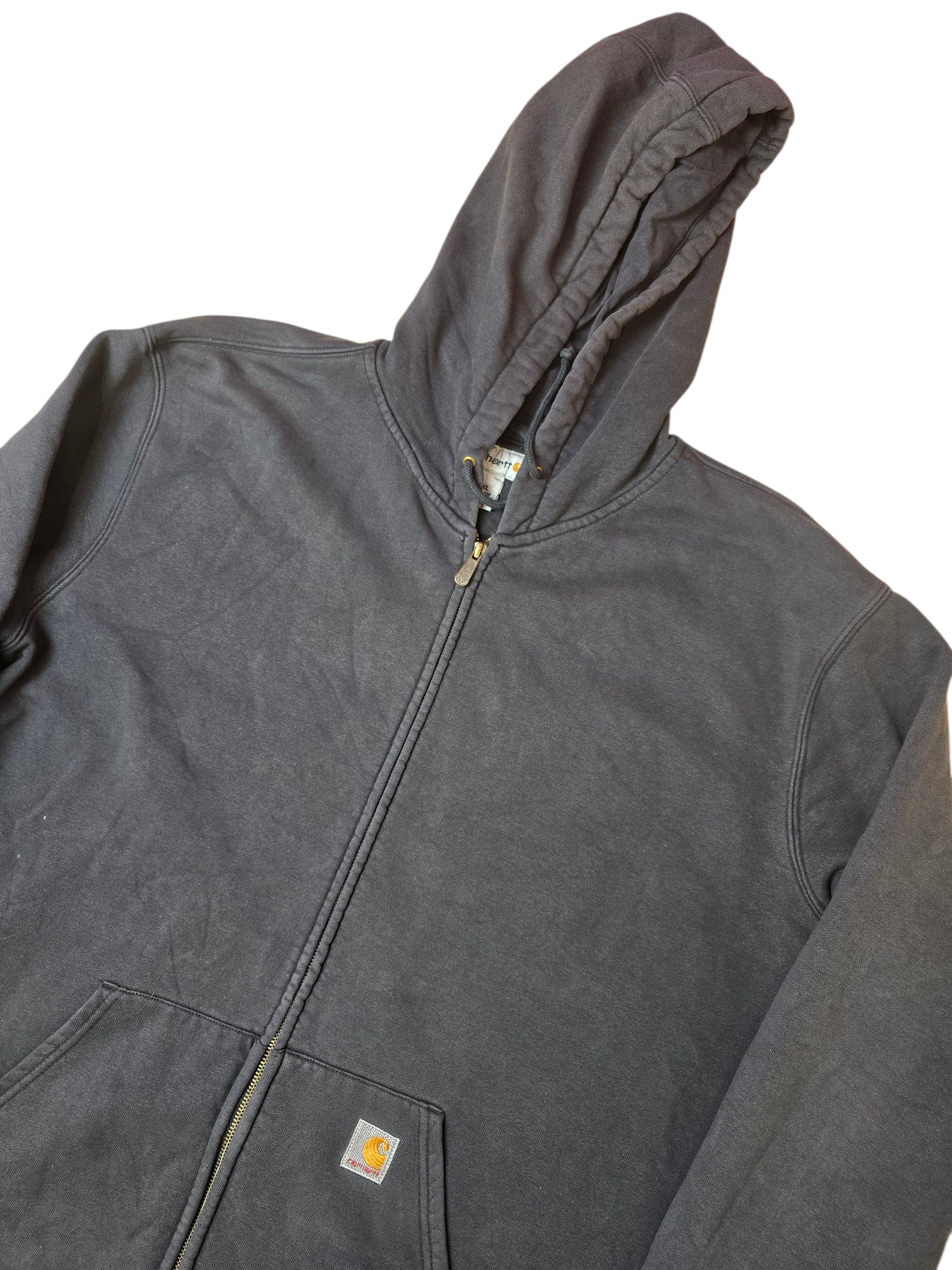 Carhartt Black Full Zip Workwear Hoodie - 2XL