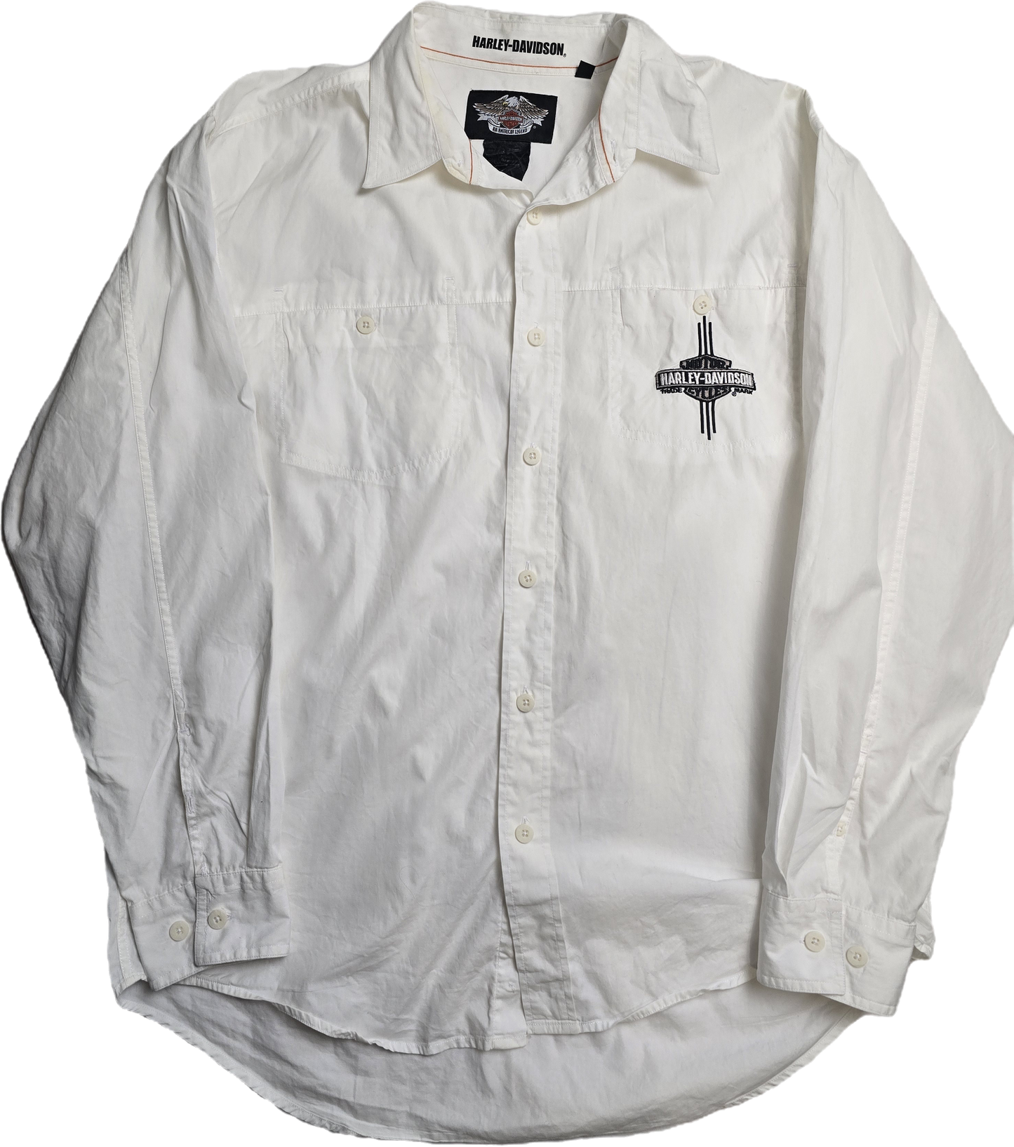 Harley Davidson White Shirt - Large
