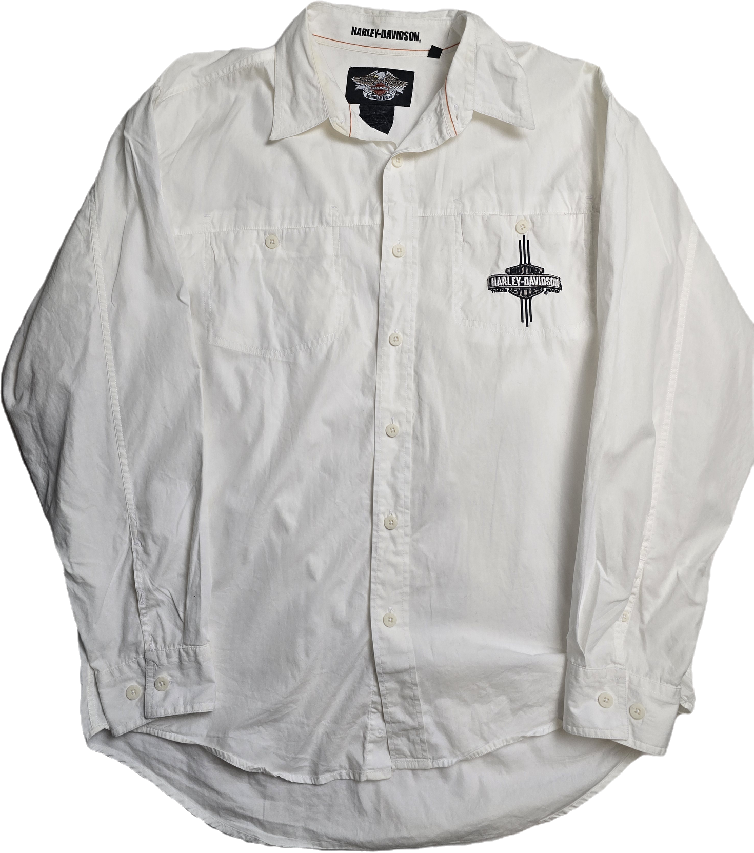 Harley Davidson White Shirt - Large